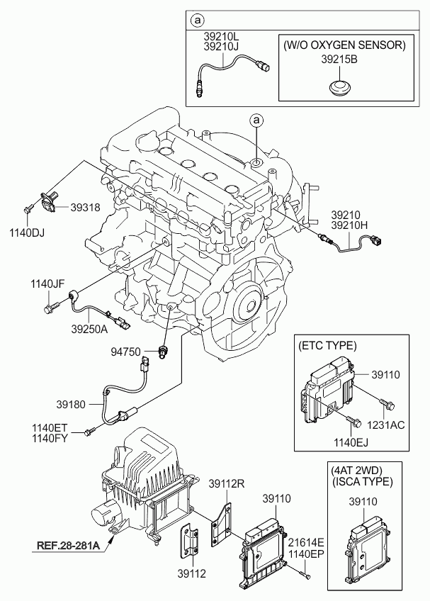 KIA 392102B130 - Lambdasond xdelar.se