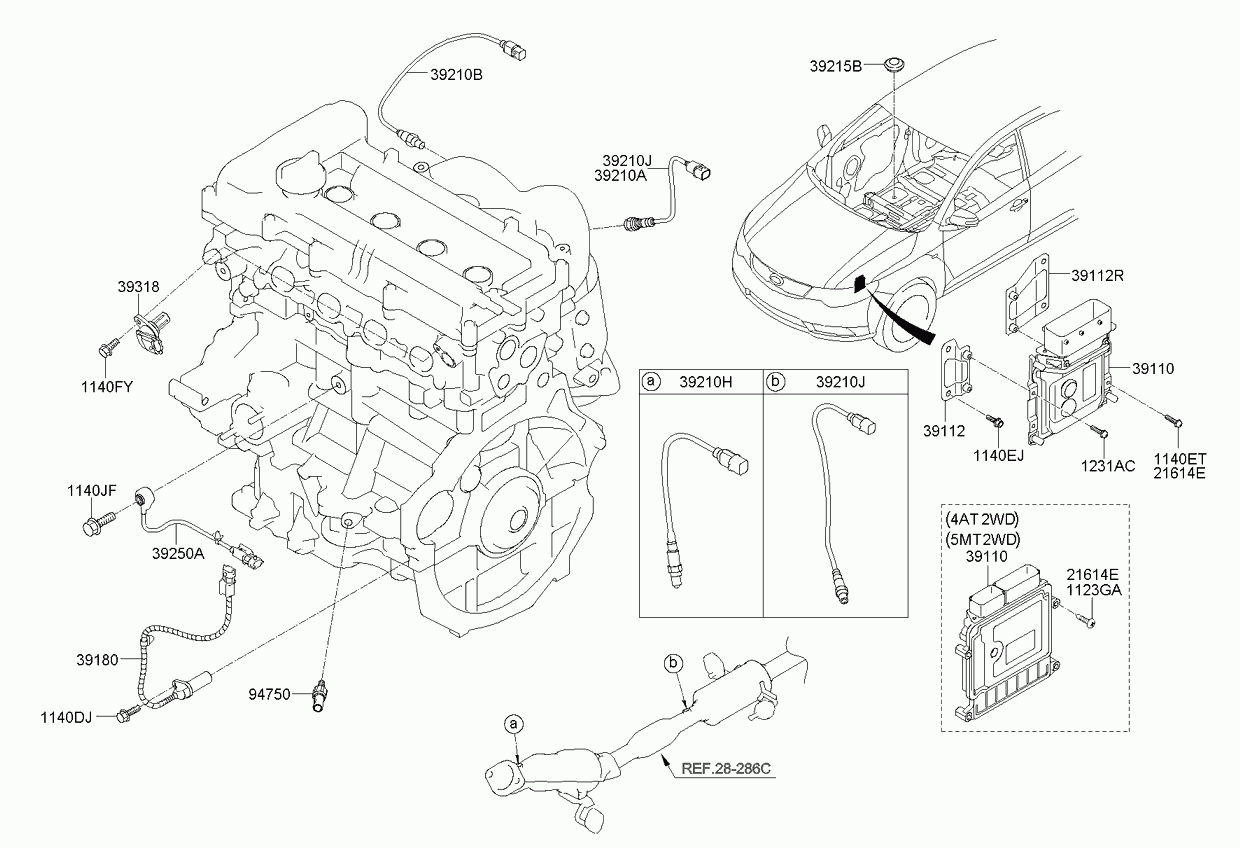 KIA 392102B070 - Lambdasond xdelar.se