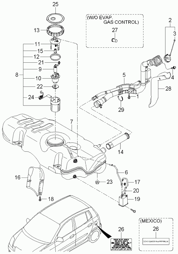 Hyundai 3111107000 - Bränslepump xdelar.se