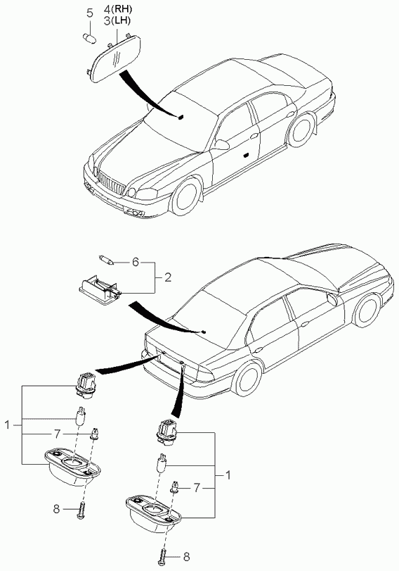 KIA 18643-05009E - Glödlampa, läslampa xdelar.se