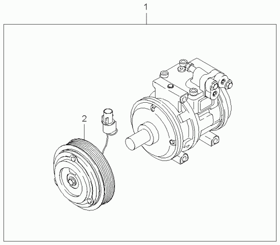 KIA 0K56E-61-450A - Kompressor, klimatanläggning xdelar.se