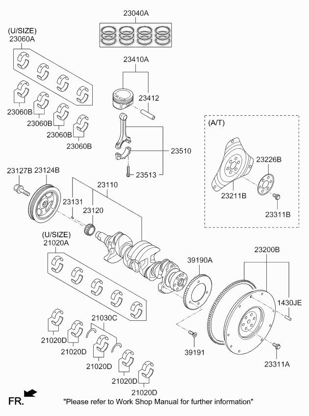 Hyundai 23121-2B000 - Transmissionskedjesats xdelar.se