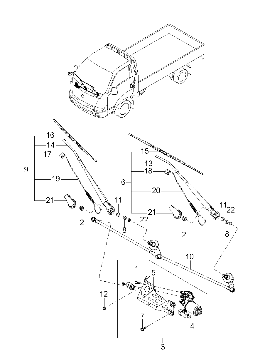 Hyundai 983504E000 - Torkarblad xdelar.se