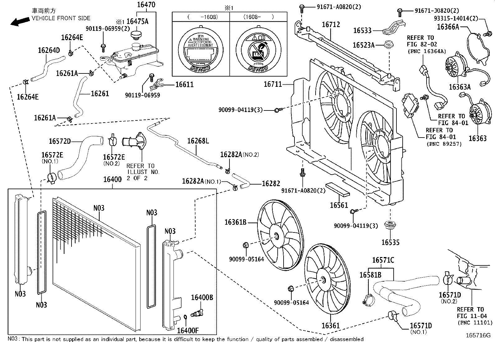 TOYOTA 16475-37011 - Låslock, kylvätskebehållare xdelar.se