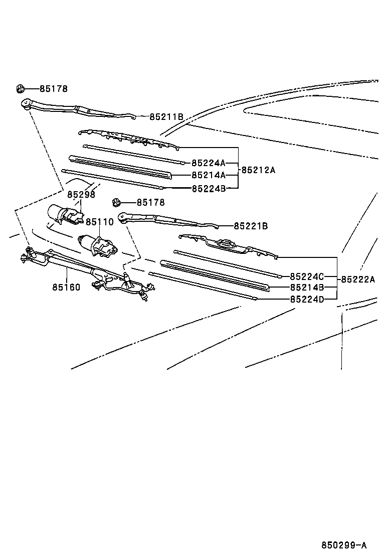 LEXUS 8521230340 - Torkarblad xdelar.se