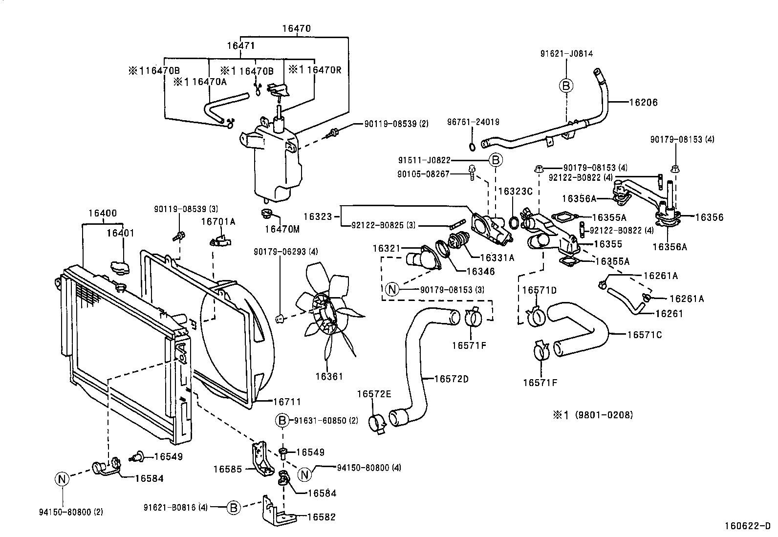 TOYOTA 16401-67150 - Lås, oljepåfyllningsrör xdelar.se