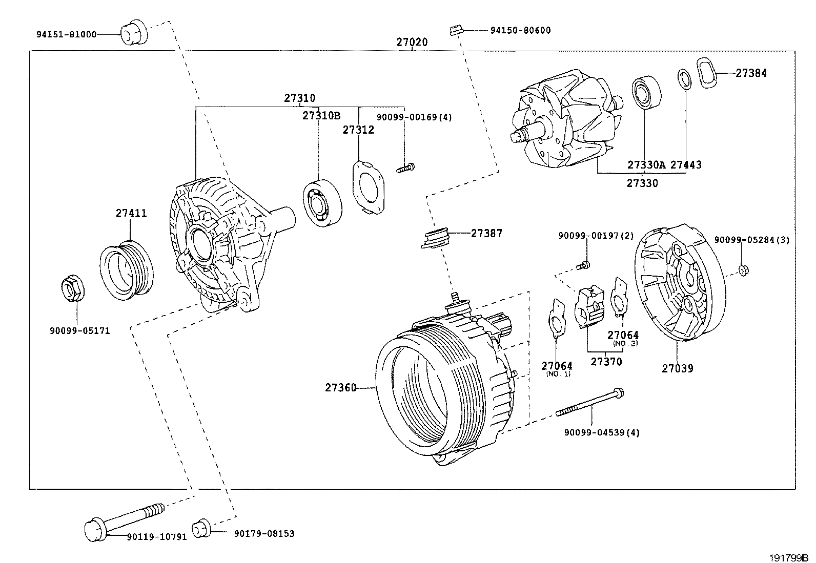 Daihatsu 90099-10142 - BEARING(FOR ALTERNATOR DRIVE END FRAME) xdelar.se