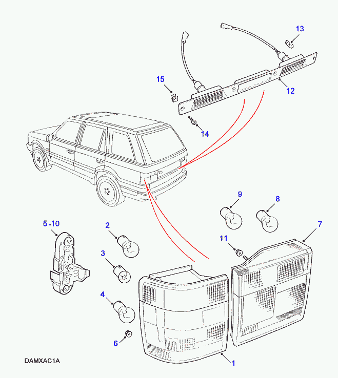 Land Rover 10211 - Glödlampa, blink / positionsljus xdelar.se