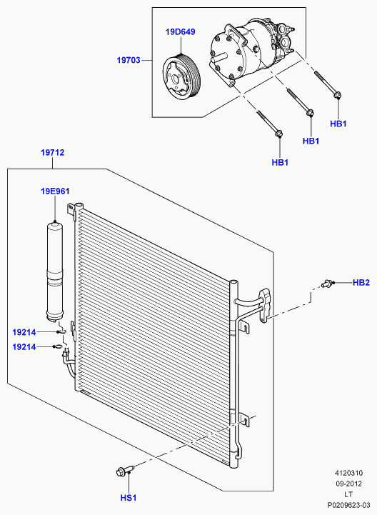 Land Rover LR056364 - Kompressor, klimatanläggning xdelar.se