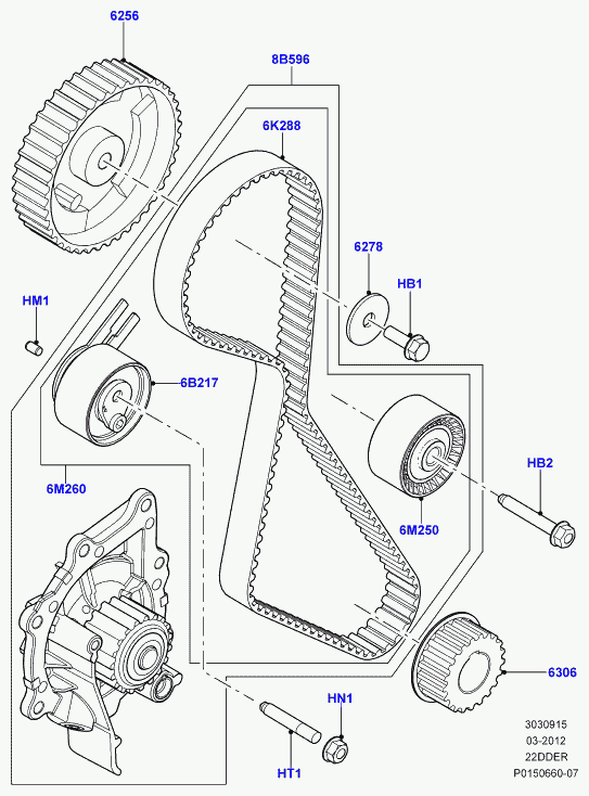 Land Rover LR032526 - Tand / styrremssats xdelar.se