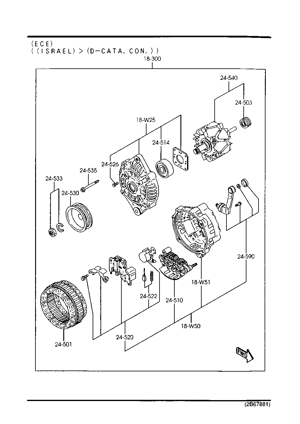 MAZDA N336-18-W36 - Remskiva, generator xdelar.se