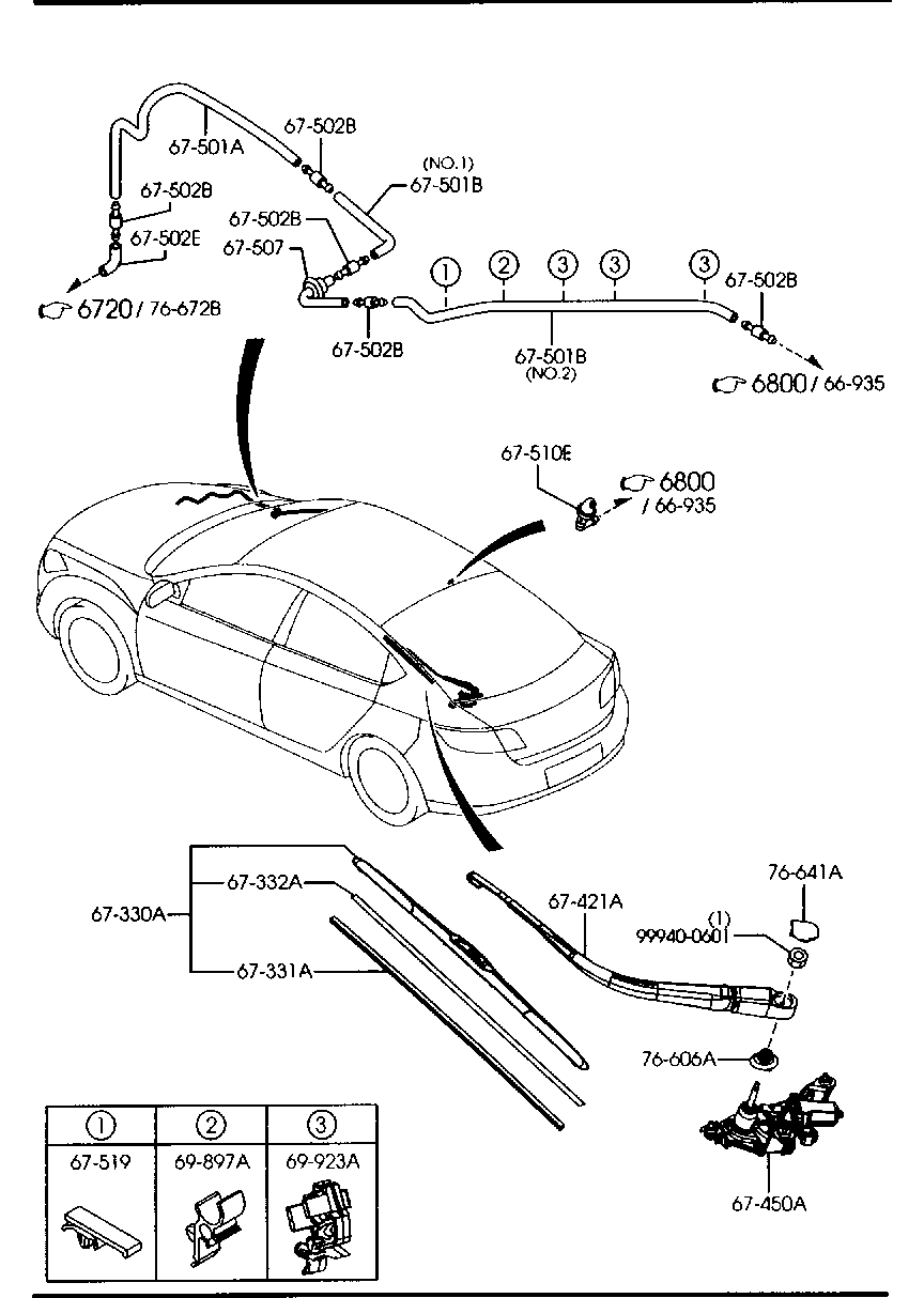 MAZDA GS1M-67-330 - Torkarblad xdelar.se