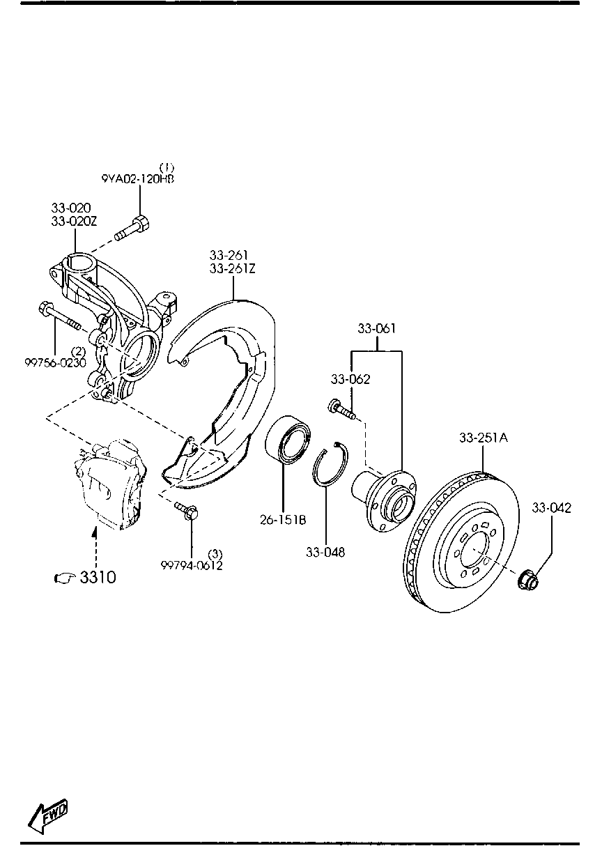 MAZDA C236-26-151A - Hjullagerssats xdelar.se