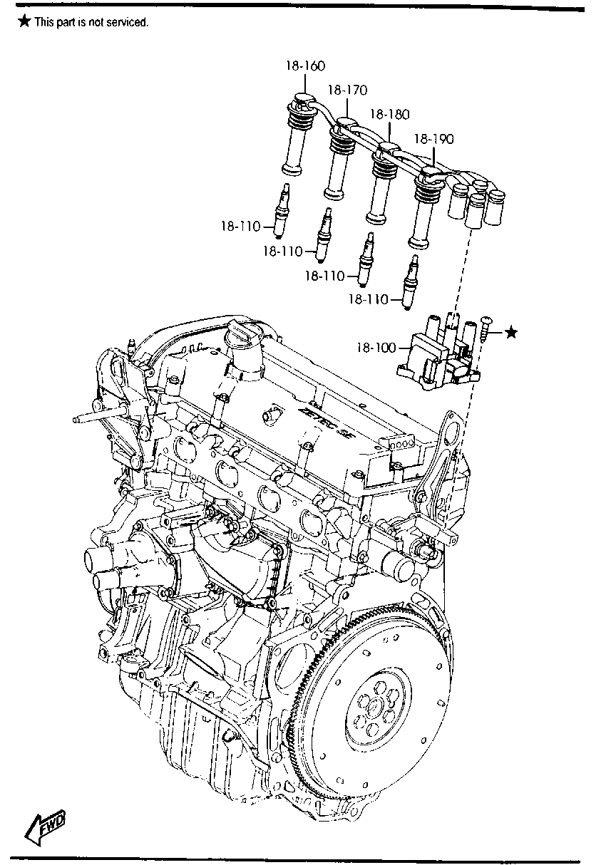 MAZDA C401-18-110A - Tändstift xdelar.se