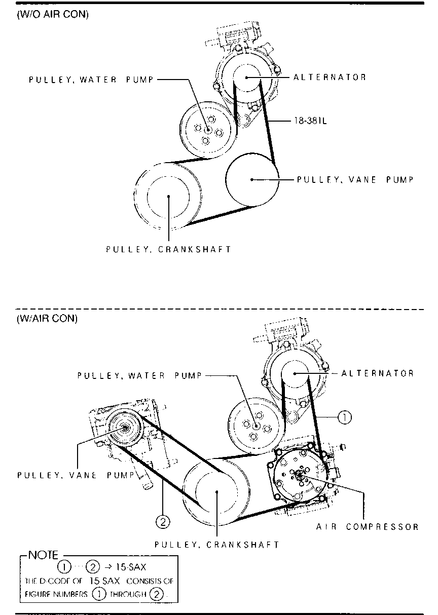 MAZDA C201-15-900 - Flerspårsrem xdelar.se