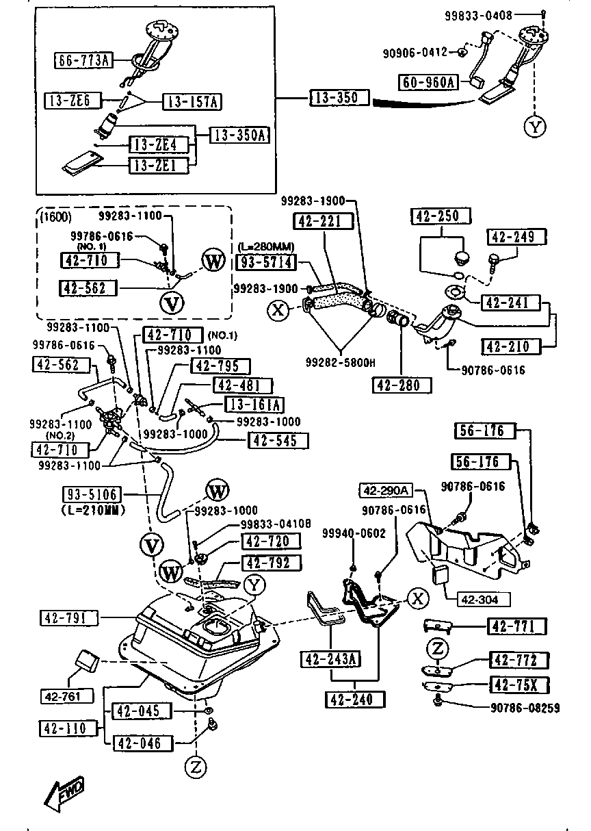 MAZDA BPE8-13-350 - Bränslepump xdelar.se