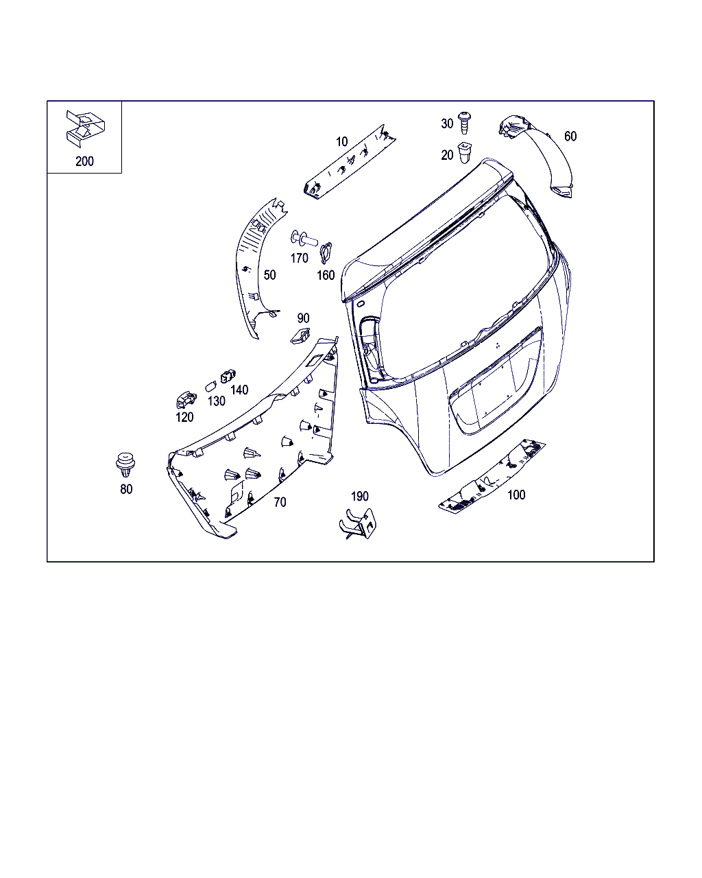 Mercedes-Benz A 000 991 63 98 - Clip, list xdelar.se