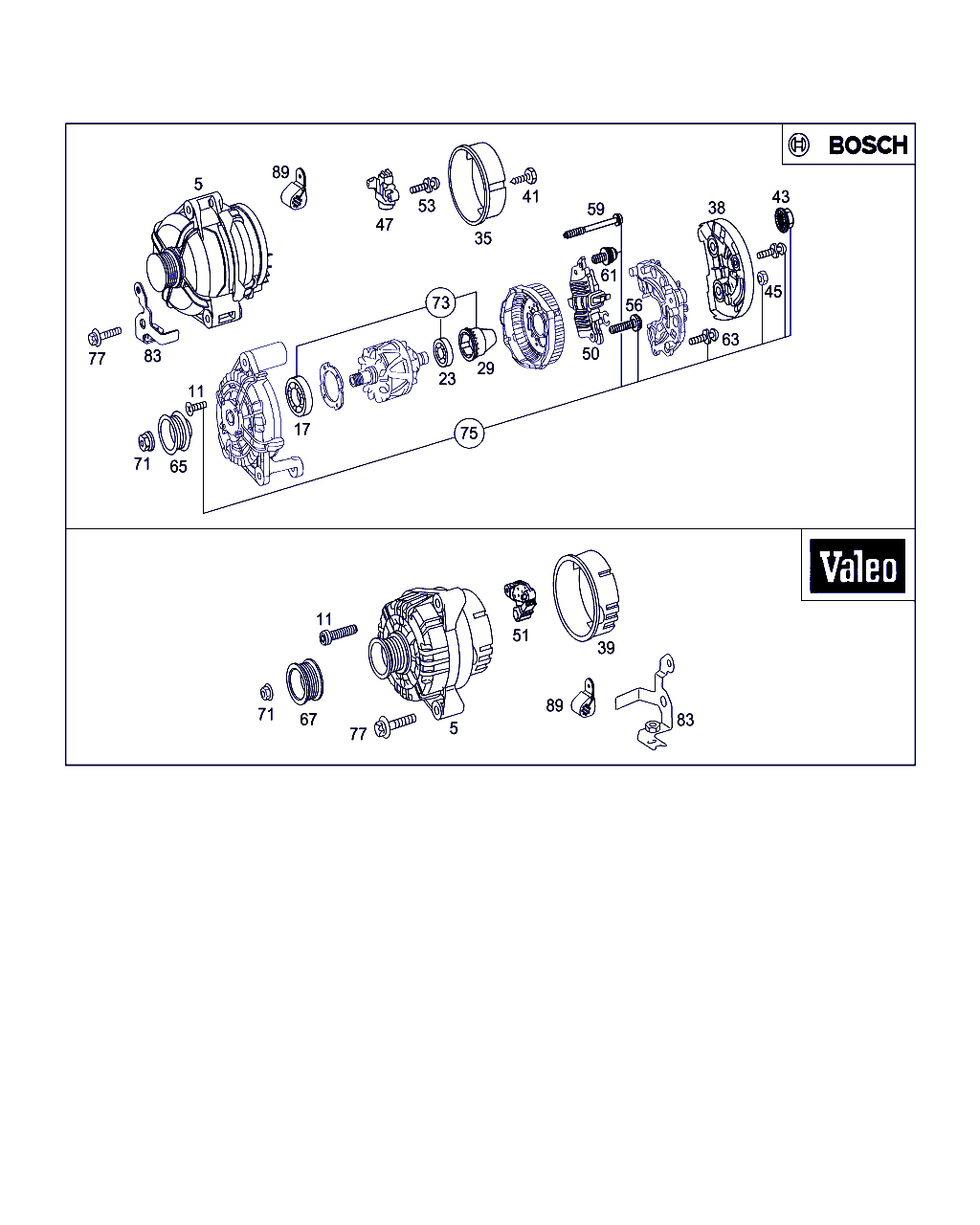 Mercedes-Benz A 002 154 92 06 - Generatorregulator xdelar.se