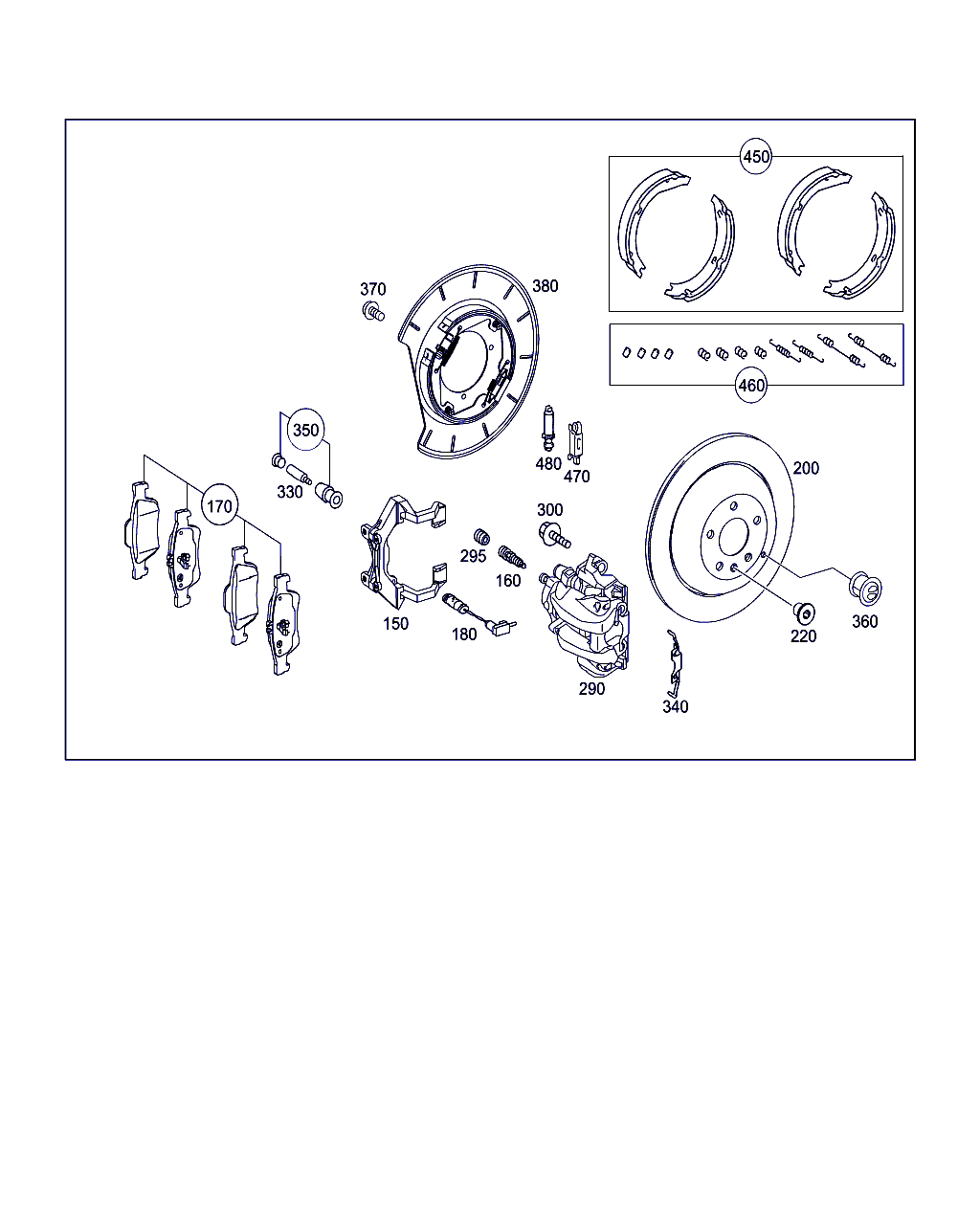 Mercedes-Benz A 164 420 19 20 - Bromsbeläggssats, skivbroms xdelar.se