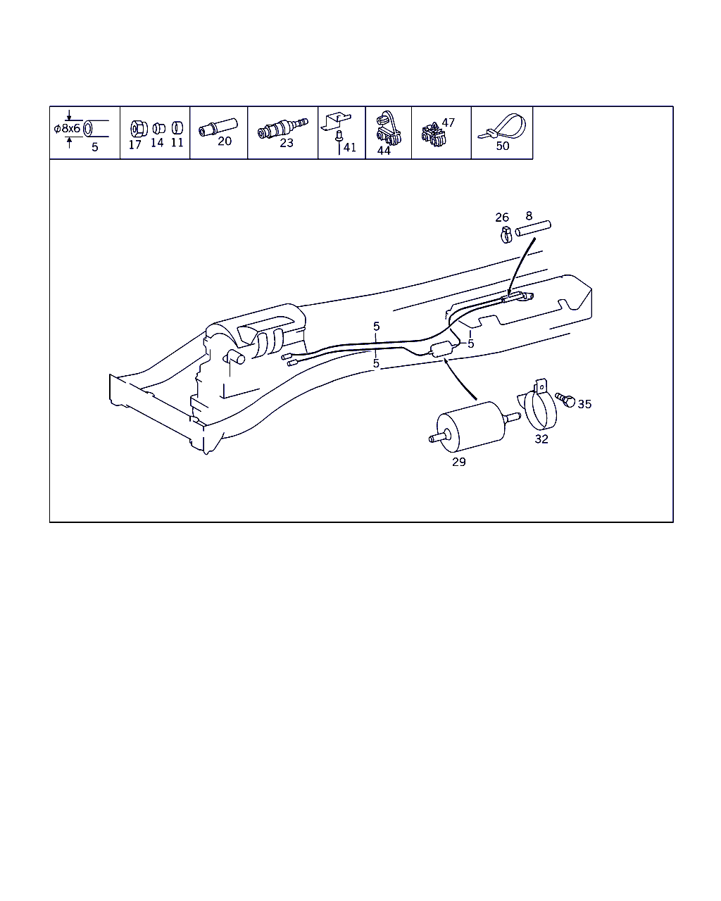 Mercedes-Benz A 002 477 26 01 - Bränslefilter xdelar.se