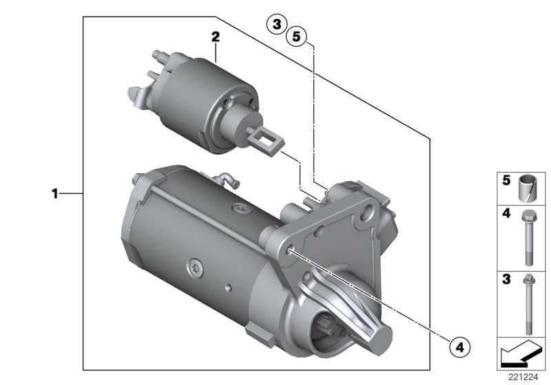 BMW 12 41 7 582 309 - Startmotor xdelar.se