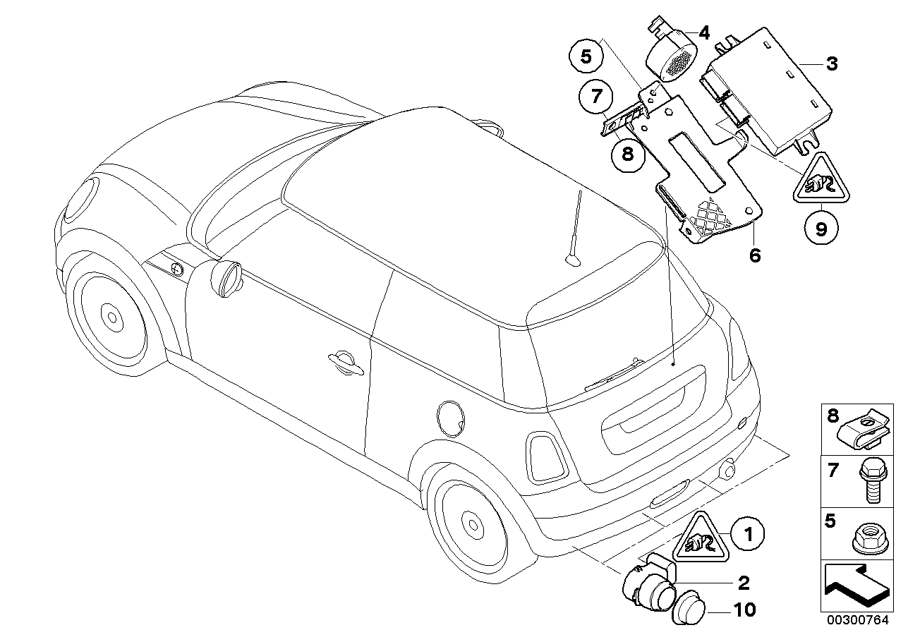 BMW 66 20 6 934 308 - Sensor, parkeringshjälp xdelar.se