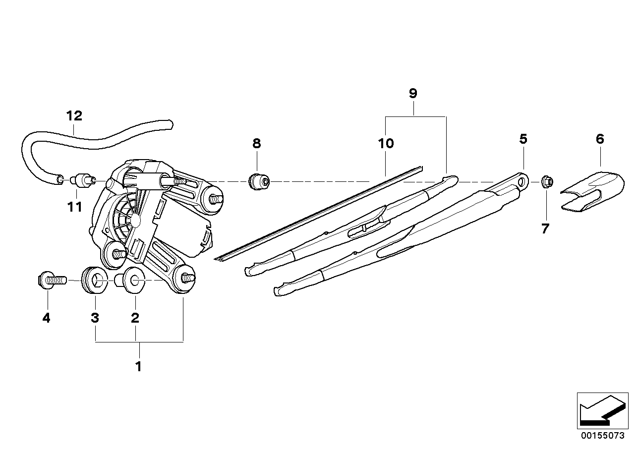 BMW 61627079943 - Torkararm-sats, fönsterrengöring xdelar.se