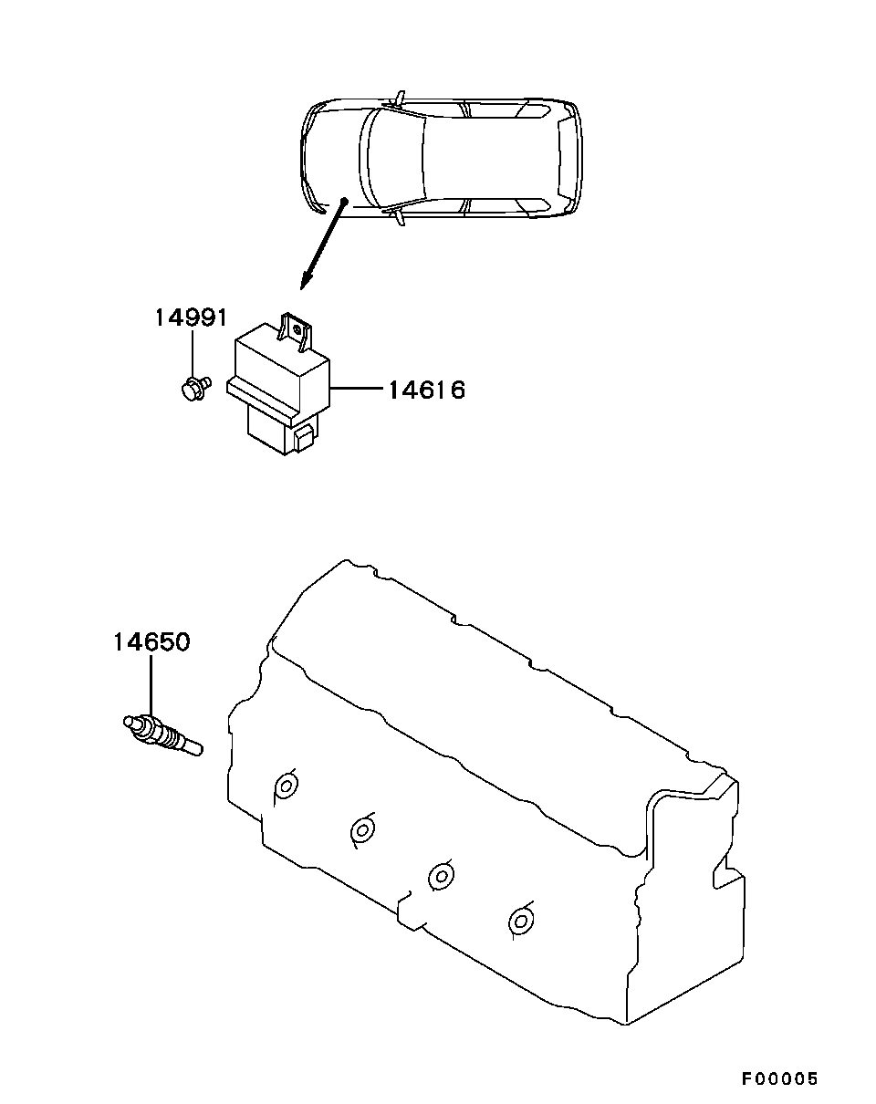 Mitsubishi M 883 828 - Glödstift xdelar.se