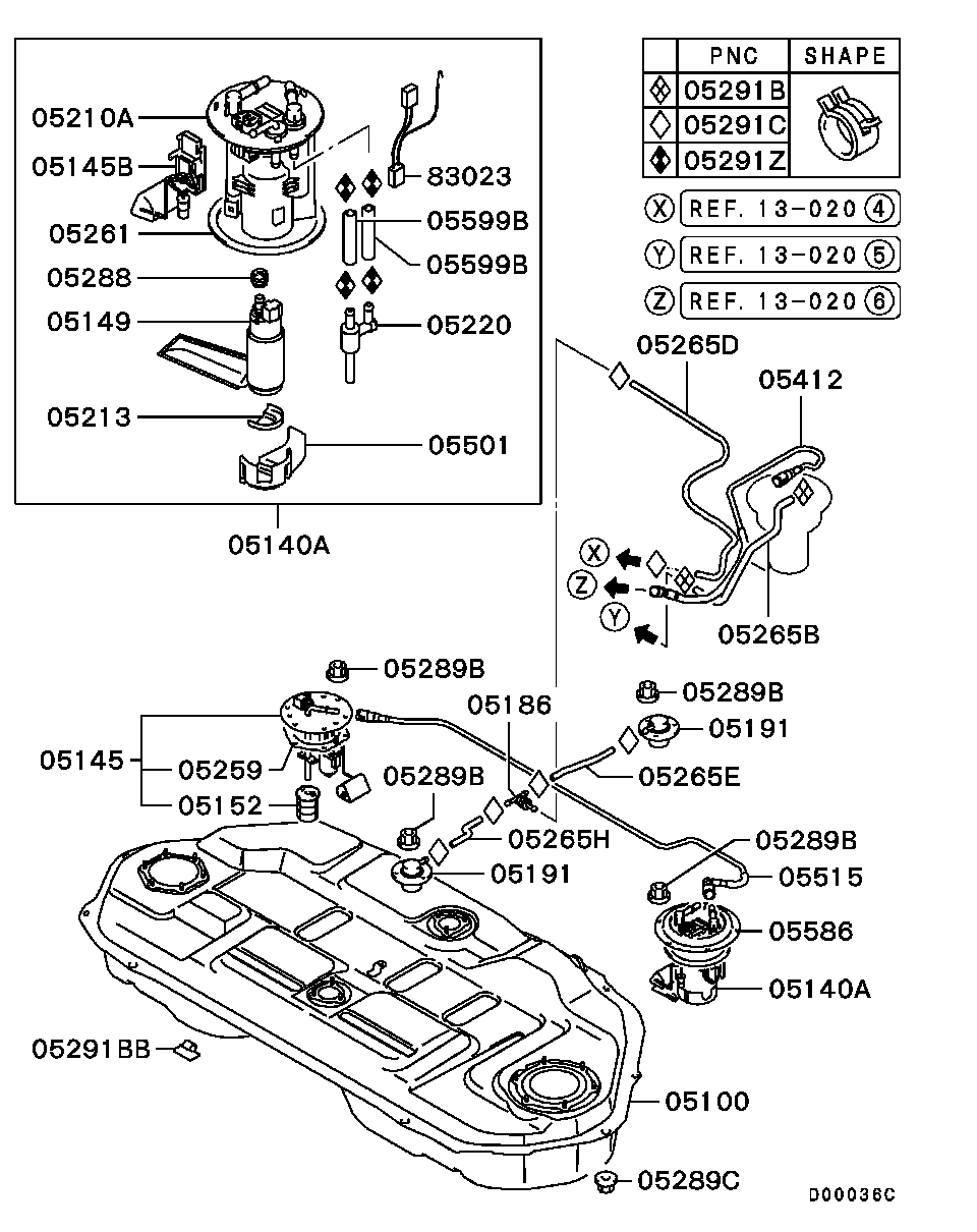 Mitsubishi MR497143 - Bränslepump xdelar.se