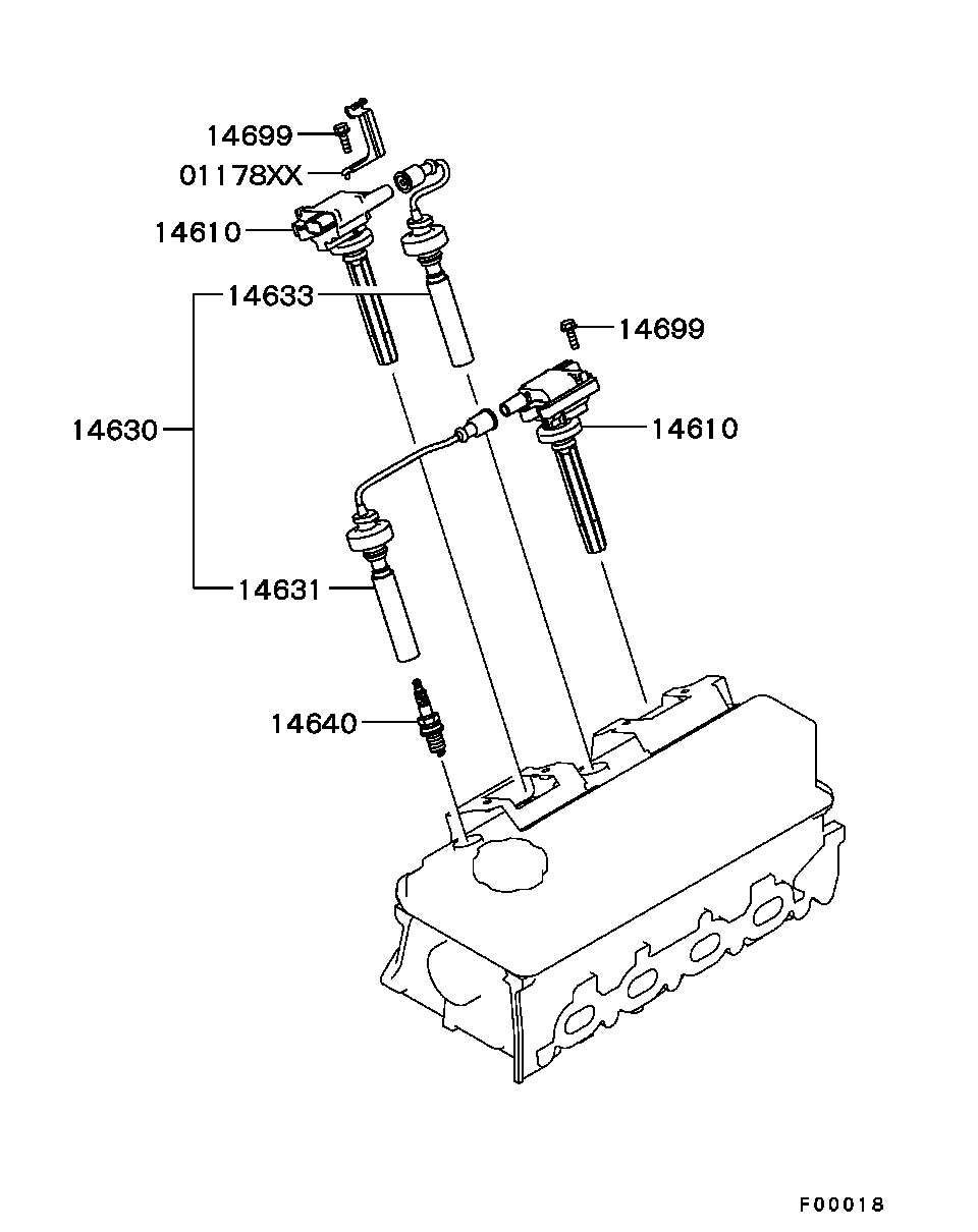 Mitsubishi MN119487 - Tändstift xdelar.se