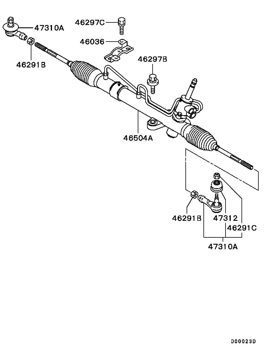 Mitsubishi 4422A054 - Parallellstagsled xdelar.se