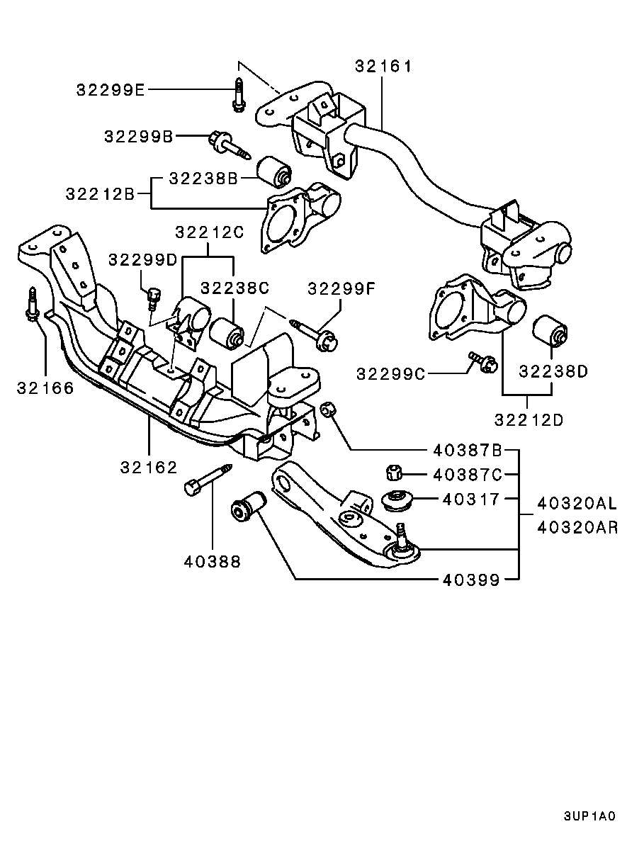 Mitsubishi MR566555 - Länkarm, hjulupphängning xdelar.se