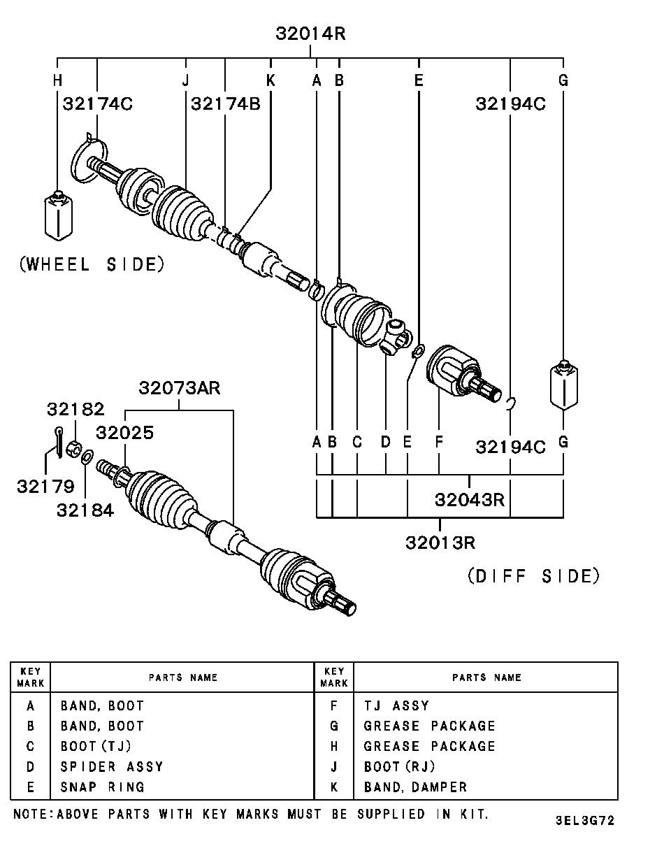 Mitsubishi MF472085 - Hjullagerssats xdelar.se