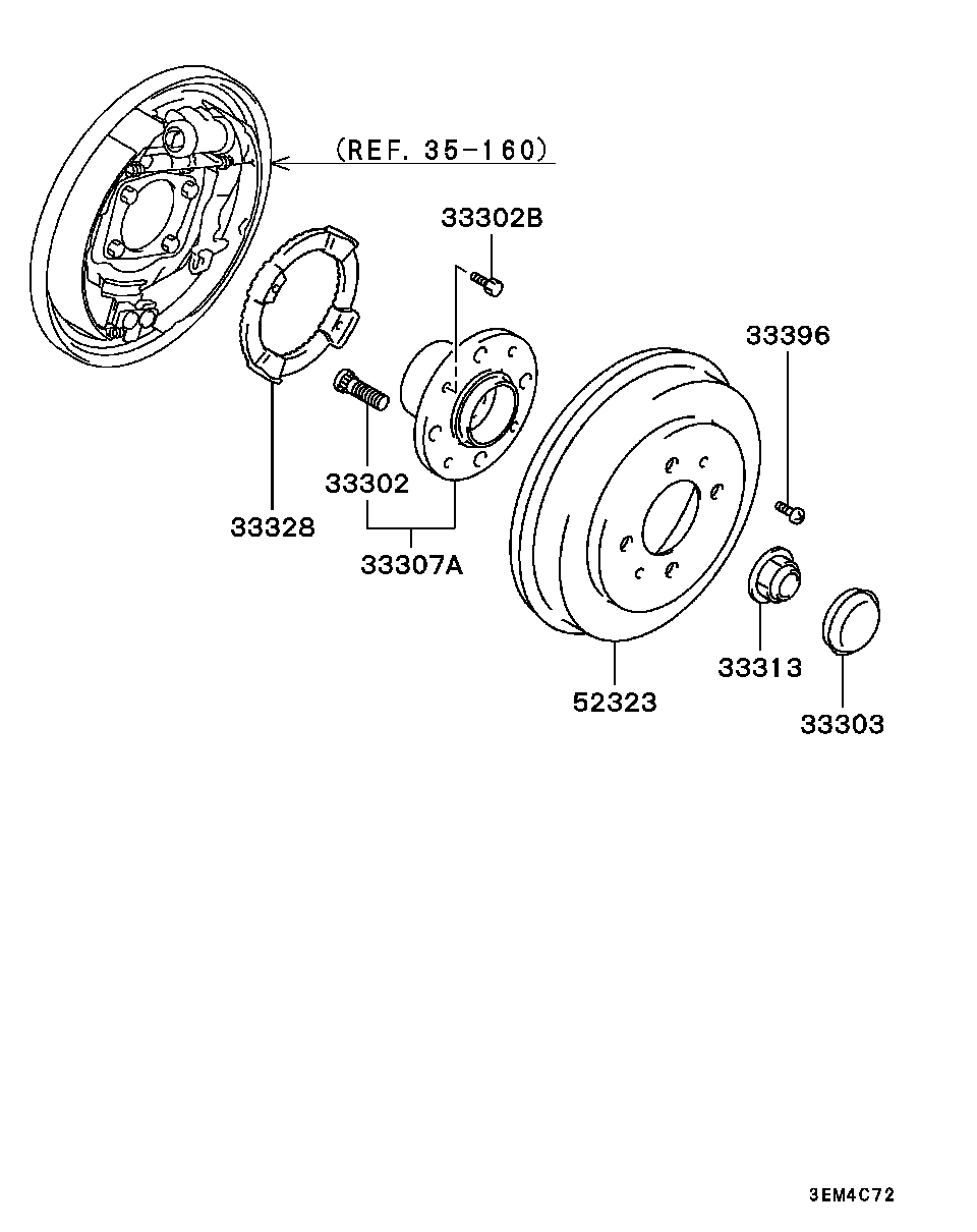 Mitsubishi MB584600 - Hjullagerssats xdelar.se