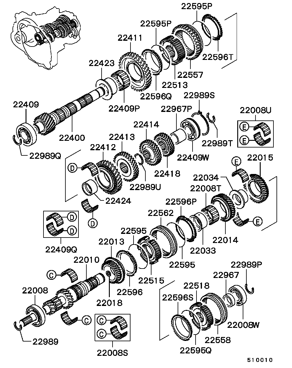 Mitsubishi MD719782 - Drivaxel xdelar.se