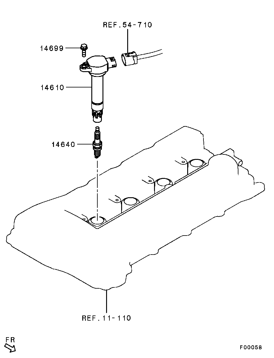 Mitsubishi 1822A069 - Tändstift xdelar.se