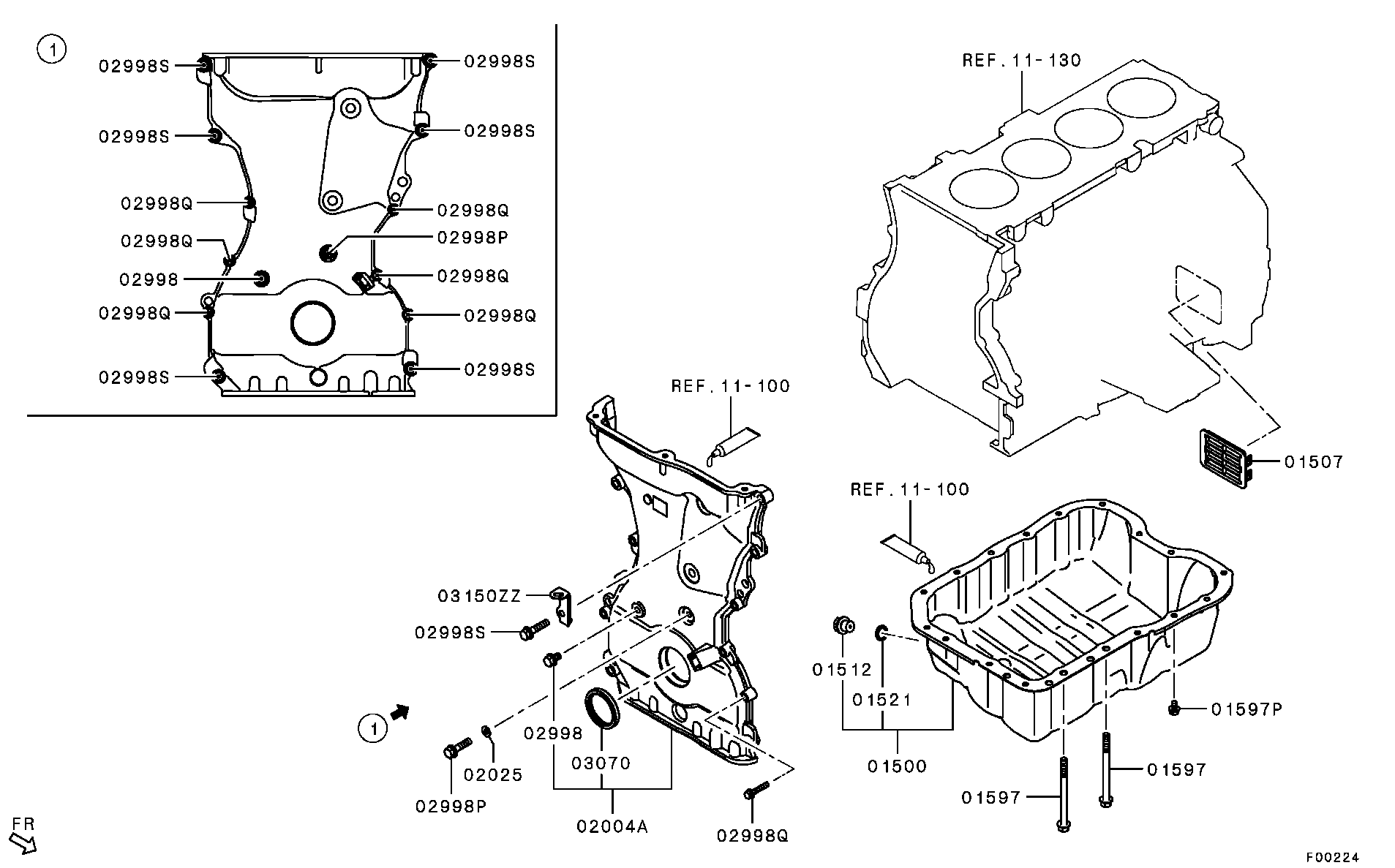 Mitsubishi 1052A149 - Packbox, vevaxel xdelar.se