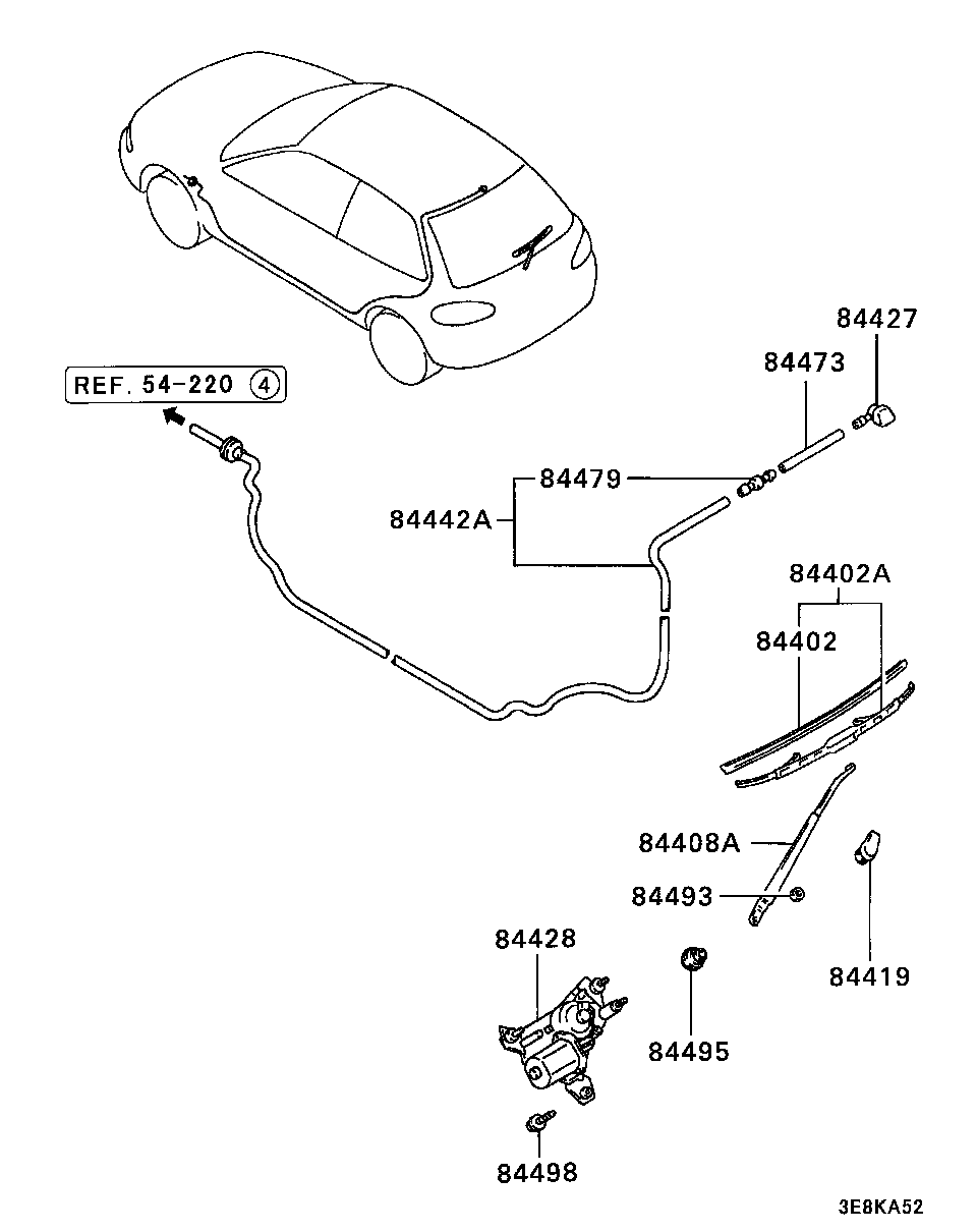 Mitsubishi MB821144 - Torkarblad xdelar.se