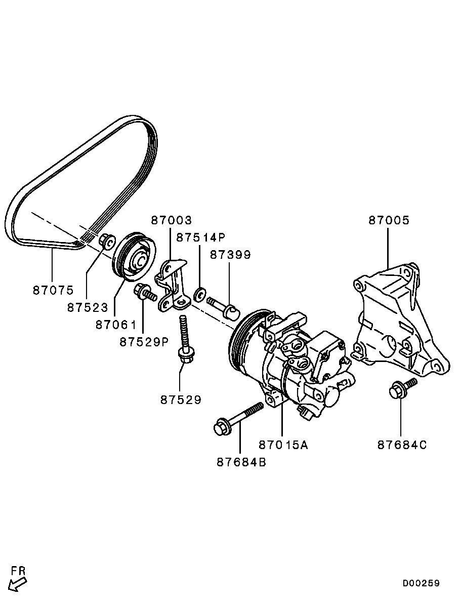 Smart 7813A059 - Kompressor, klimatanläggning xdelar.se