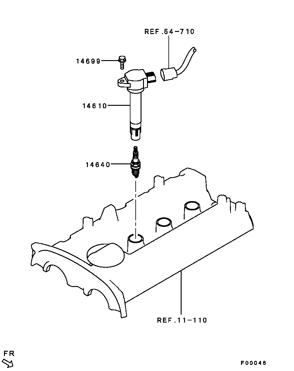 Mitsubishi 1822 A005 - Tändstift xdelar.se