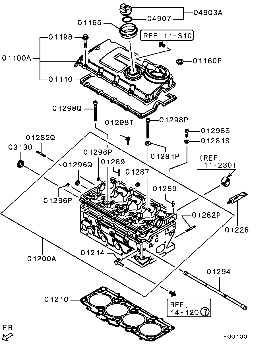 Mitsubishi MN980030 - Oljetätningsring, kamaxel xdelar.se