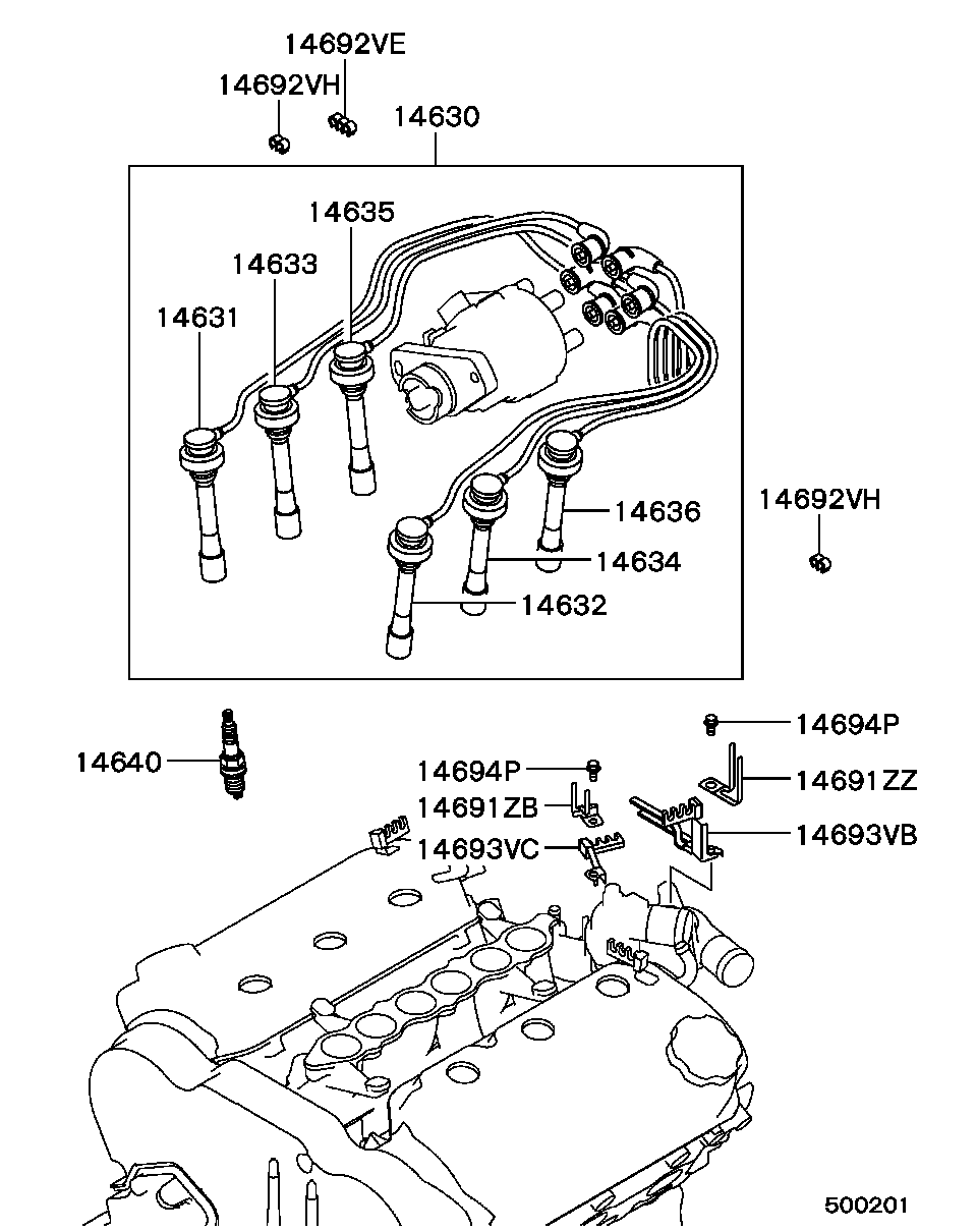 Mitsubishi MD 313 443 - Tändstift xdelar.se