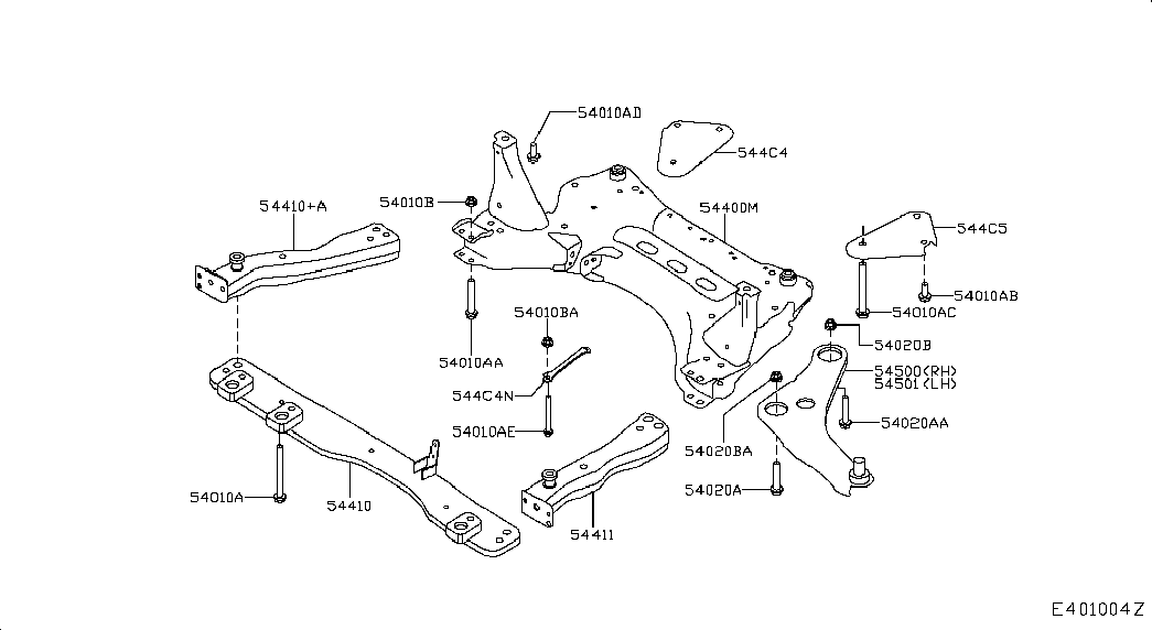 NISSAN 54500-4EA0B - Länkarm, hjulupphängning xdelar.se