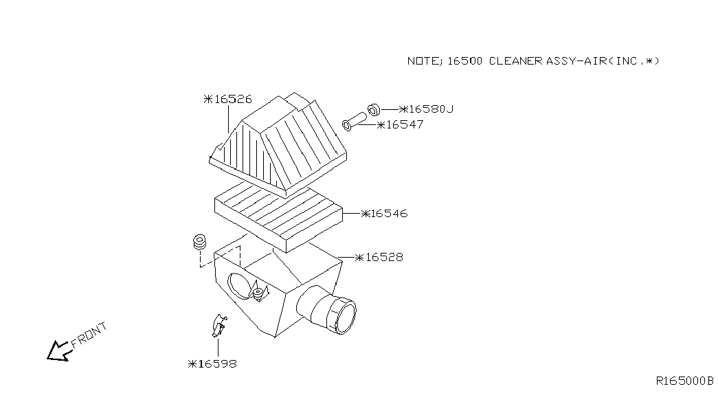 NISSAN 16546-V0110 - Luftfilter xdelar.se