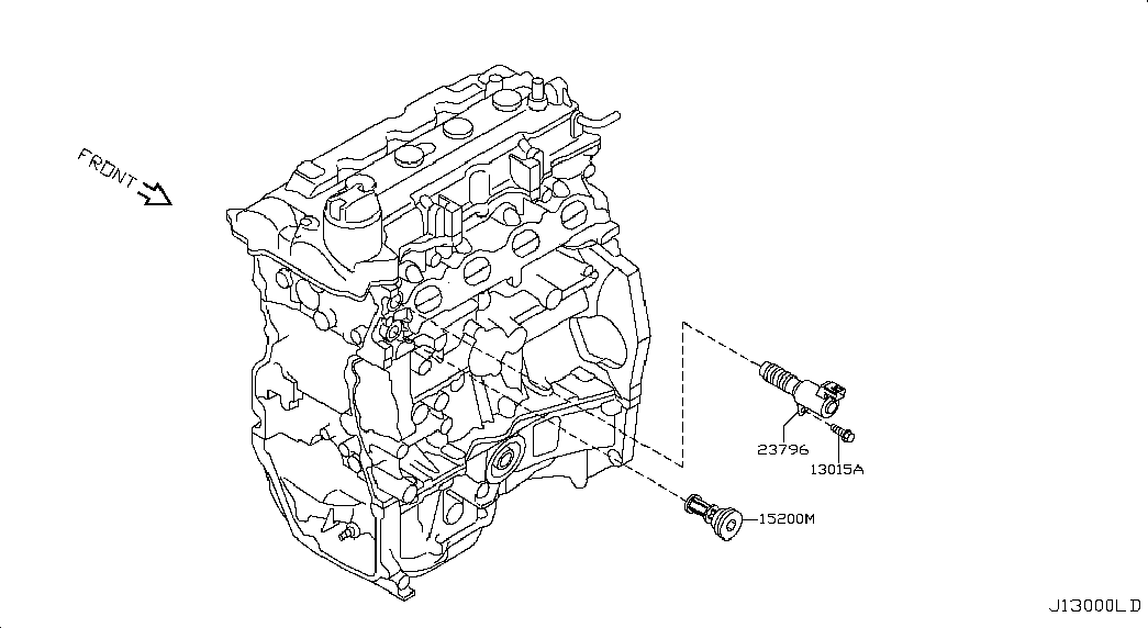 NISSAN 15200ED00A - Oljefilter xdelar.se