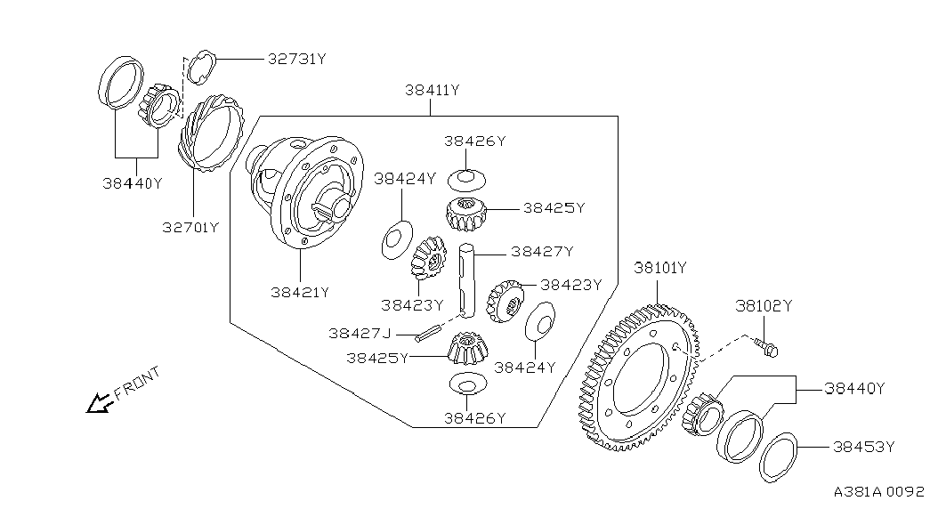 NISSAN 40210A0100 - Hjullagerssats xdelar.se