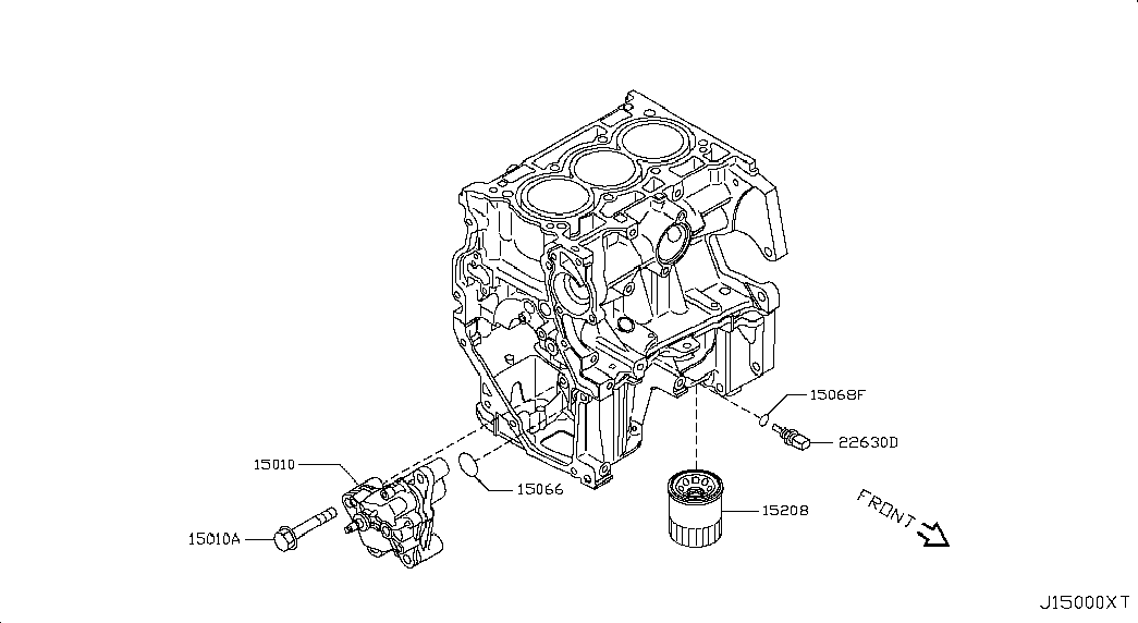 NISSAN 15208-1HC0A - Oljefilter xdelar.se