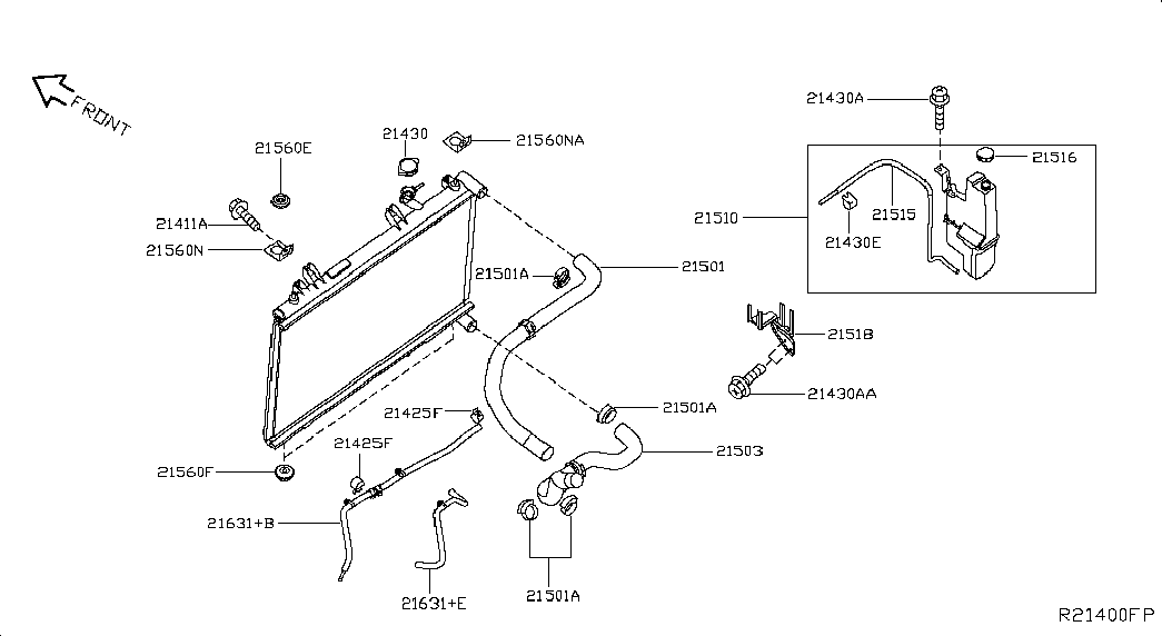 NISSAN 21712ZN50A - Låslock, kylvätskebehållare xdelar.se