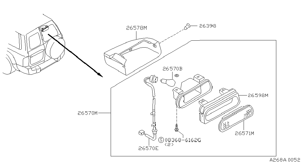 NISSAN 26271-89914 - Glödlampa, instrumentbelysning xdelar.se