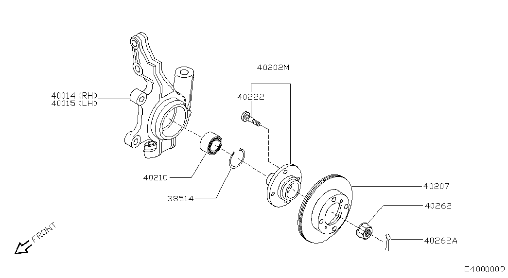 NISSAN 40202-4M405 - Hjullagerssats xdelar.se